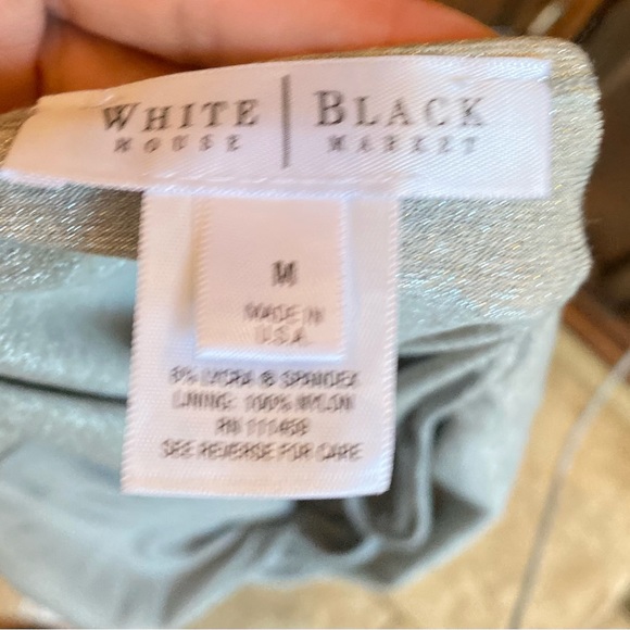 White House Black Market Medium Silver Sparkle Camisole Tank Shell - Picture 4 of 5